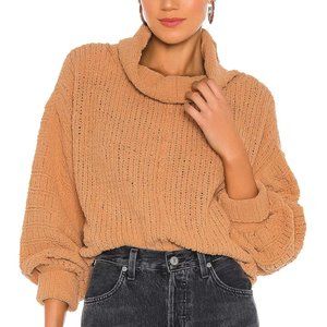 Free People Be Yours Pullover in Camel